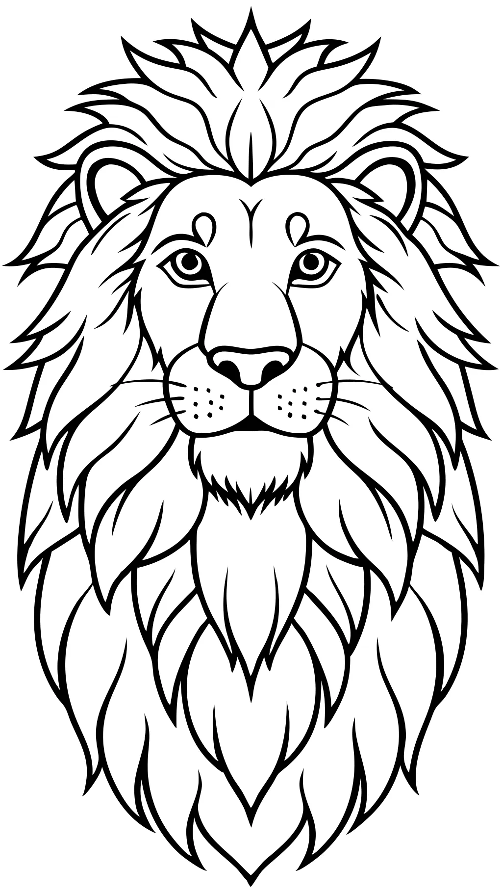 color pages lion